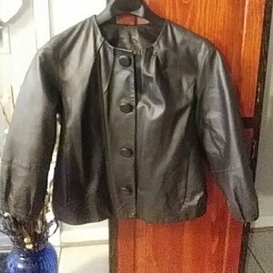 Ladies Brown leather jacket